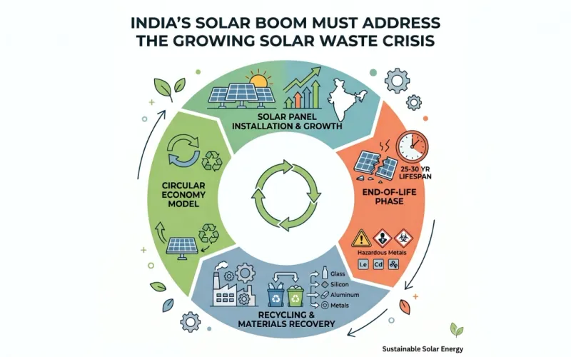 India's Solar Boom Must Address the Growing Solar Waste Crisis - Carbon Culture Solar Solutions